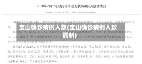 宝山确诊病例人数(宝山确诊病例人数最新)-第3张图片