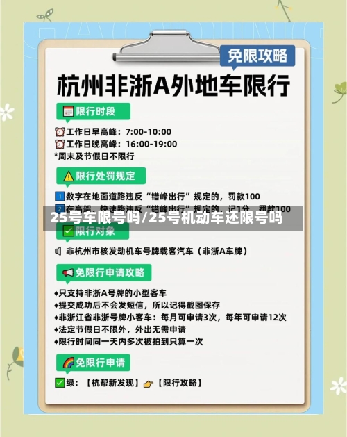 25号车限号吗/25号机动车还限号吗