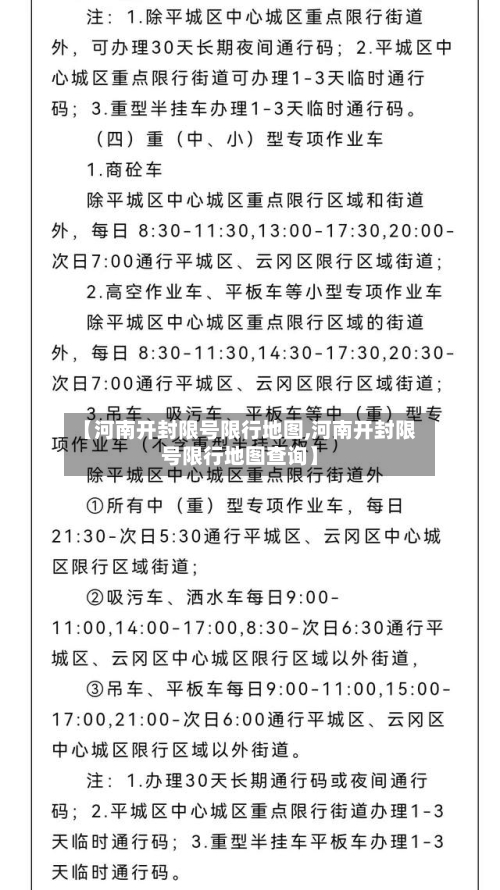 【河南开封限号限行地图,河南开封限号限行地图查询】-第2张图片