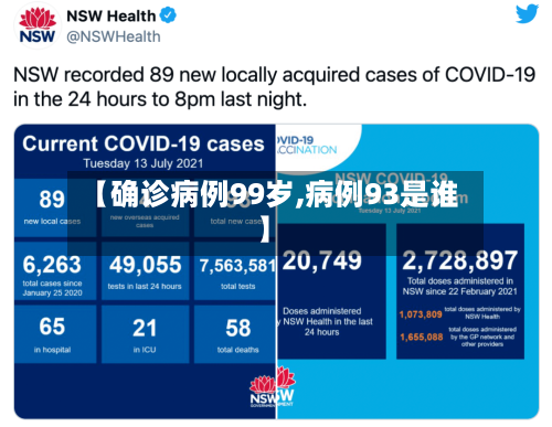 【确诊病例99岁,病例93是谁】