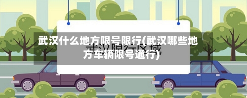 武汉什么地方限号限行(武汉哪些地方车辆限号通行)-第3张图片