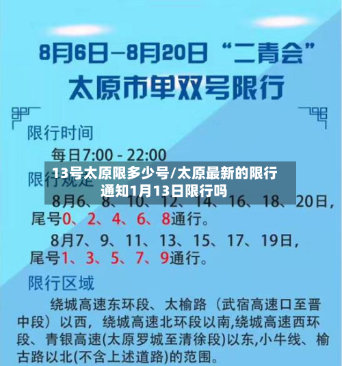 13号太原限多少号/太原最新的限行通知1月13日限行吗