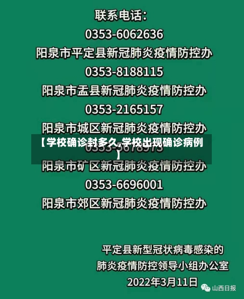 【学校确诊封多久,学校出现确诊病例】-第2张图片