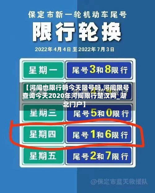 【河间也限行吗今天限号吗,河间限号查询今天2020年河间限行楚汉网_湖北门户】