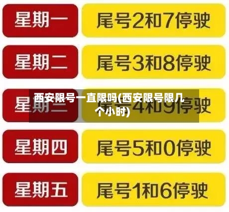 西安限号一直限吗(西安限号限几个小时)-第2张图片