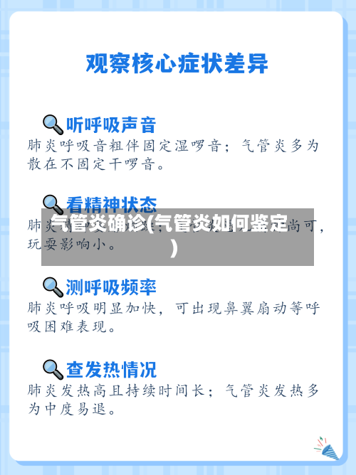 气管炎确诊(气管炎如何鉴定)