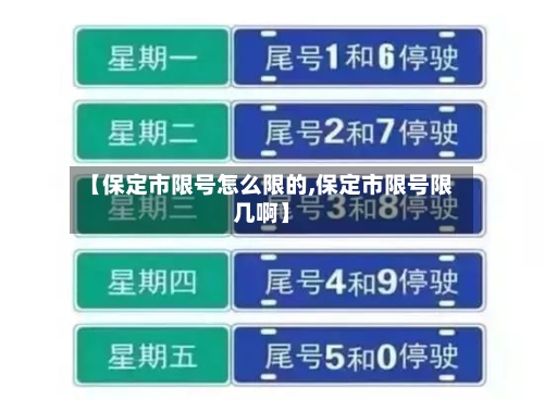 【保定市限号怎么限的,保定市限号限几啊】-第2张图片