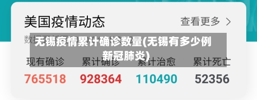 无锡疫情累计确诊数量(无锡有多少例新冠肺炎)