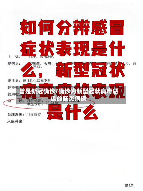 曾是新冠确诊/确诊为新型冠状病毒感染的肺炎病例-第2张图片