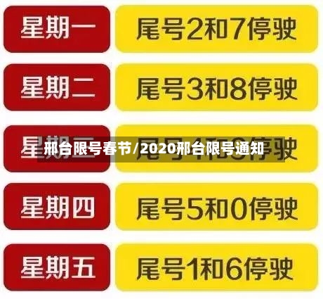 邢台限号春节/2020邢台限号通知