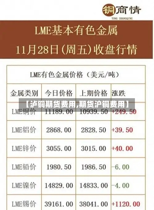 【泸铜期货费用,期货沪铜费用】-第3张图片