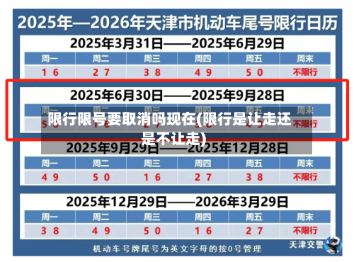 限行限号要取消吗现在(限行是让走还是不让走)-第2张图片