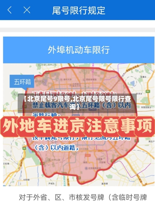 【北京尾号9限号,北京尾号限号限行查询】