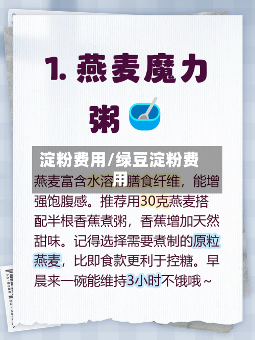 淀粉费用/绿豆淀粉费用-第2张图片