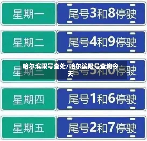 哈尔滨限号查处/哈尔滨限号查询今天-第2张图片