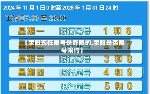 【荥阳现在限号是咋限的,荥阳是否限号限行】-第3张图片