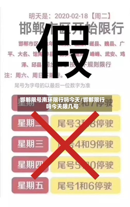邯郸限号南环限行吗今天/邯郸限行吗今天限几号-第2张图片