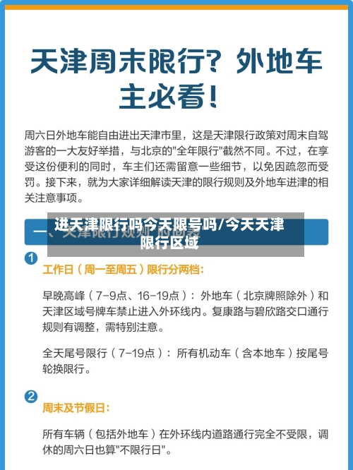 进天津限行吗今天限号吗/今天天津限行区域