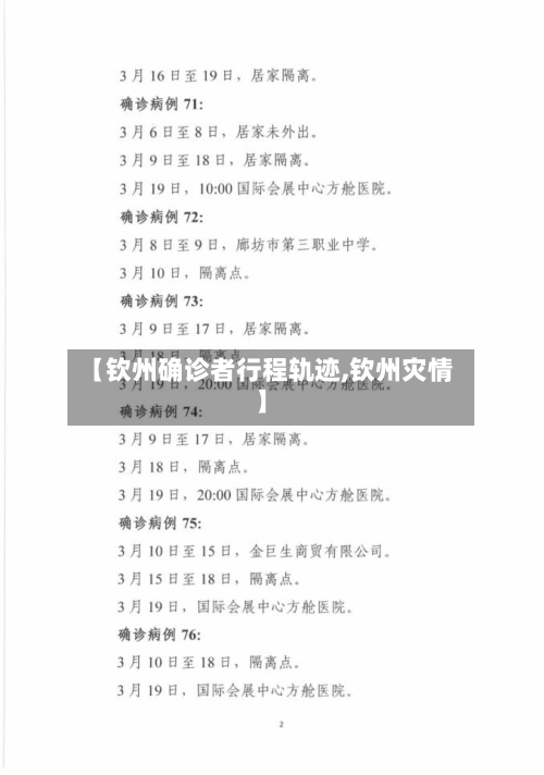 【钦州确诊者行程轨迹,钦州灾情】-第2张图片