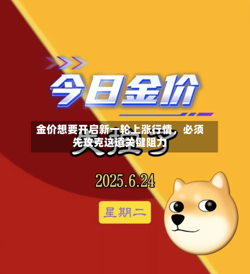 金价想要开启新一轮上涨行情，必须先攻克这道关键阻力
