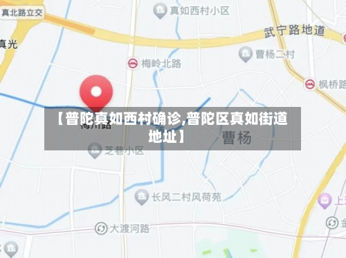【普陀真如西村确诊,普陀区真如街道地址】