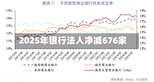 2025年银行法人净减676家