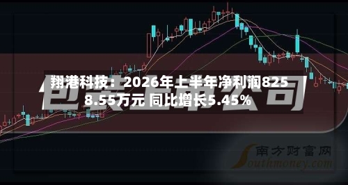 翔港科技：2026年上半年净利润8258.55万元 同比增长5.45%