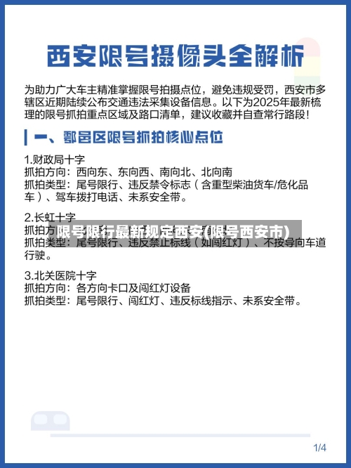 限号限行最新规定西安(限号西安市)
