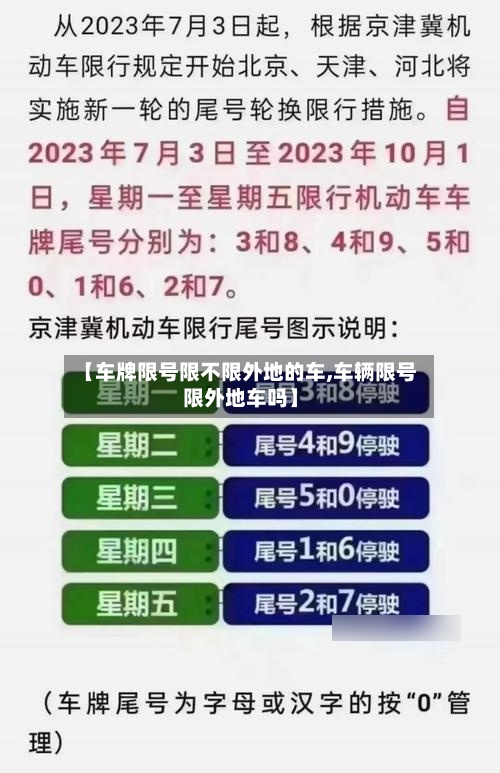 【车牌限号限不限外地的车,车辆限号限外地车吗】