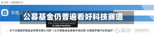 公募基金仍普遍看好科技赛道