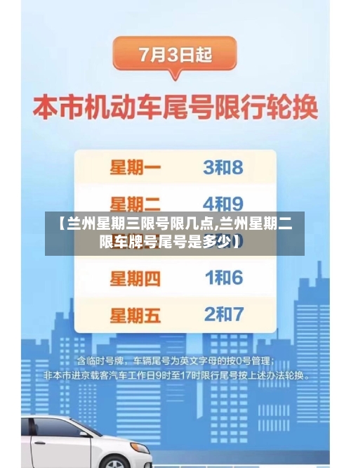 【兰州星期三限号限几点,兰州星期二限车牌号尾号是多少】-第2张图片