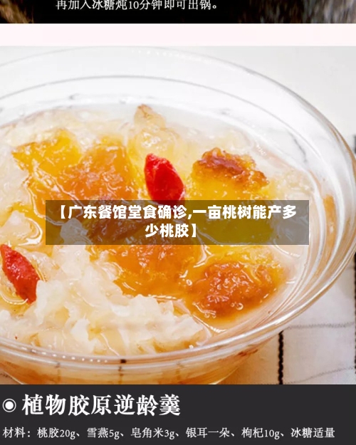 【广东餐馆堂食确诊,一亩桃树能产多少桃胶】-第2张图片