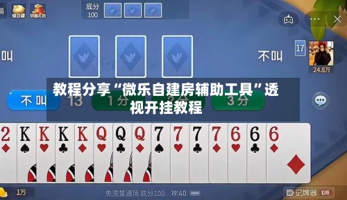 教程分享“微乐自建房辅助工具”透视开挂教程