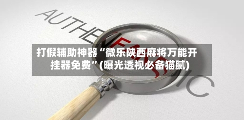 打假辅助神器“微乐陕西麻将万能开挂器免费”(曝光透视必备猫腻)-第2张图片
