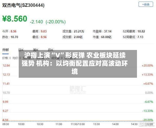 沪指上演“V”形反弹 农业板块延续强势 机构：以均衡配置应对高波动环境-第3张图片