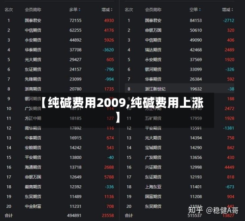 【纯碱费用2009,纯碱费用上涨】-第3张图片