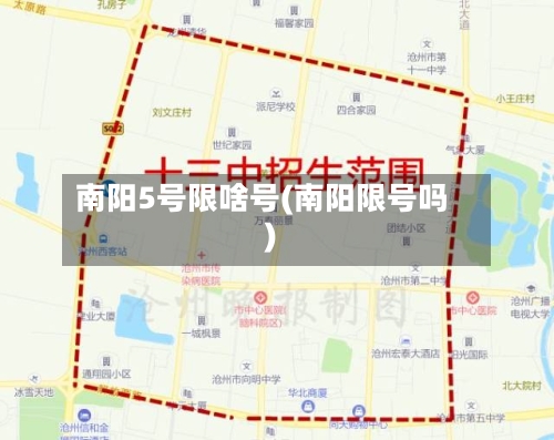 南阳5号限啥号(南阳限号吗)