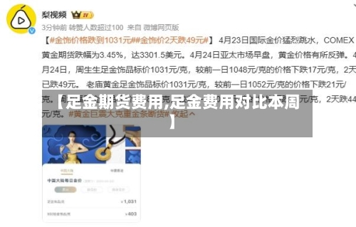 【足金期货费用,足金费用对比本周】