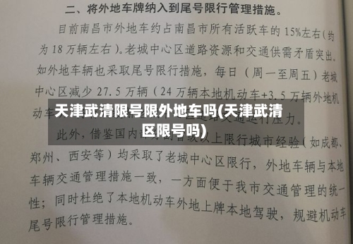 天津武清限号限外地车吗(天津武清区限号吗)-第2张图片