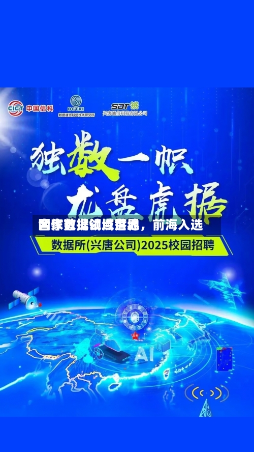 国家数据领域世界合作首批试点落地	，前海入选-第2张图片