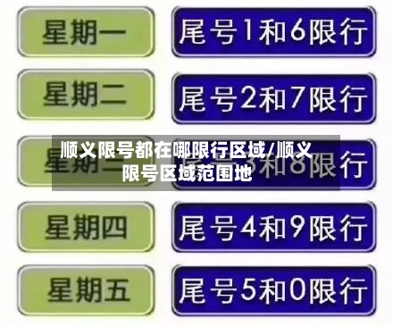 顺义限号都在哪限行区域/顺义限号区域范围地-第2张图片