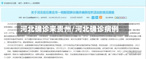 河北确诊来贵州/河北确诊病例-第2张图片