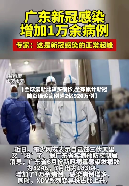 【全球最新比较多确诊,全球累计新冠肺炎确诊病例超2亿920万例】
