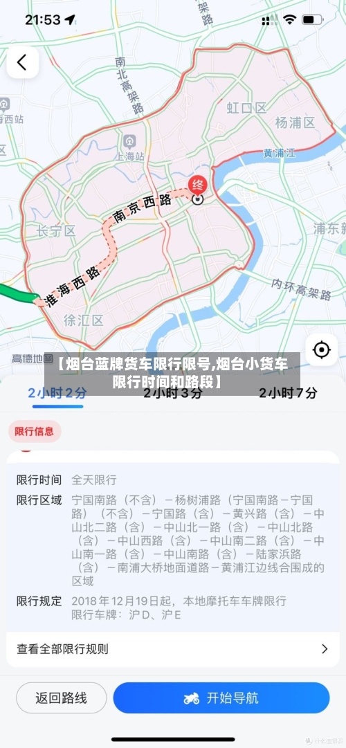 【烟台蓝牌货车限行限号,烟台小货车限行时间和路段】