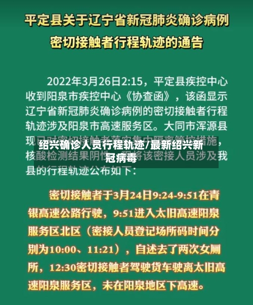 绍兴确诊人员行程轨迹/最新绍兴新冠病毒