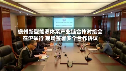 儋州新型能源体系产业链合作对接会在沪举行 现场签署多个合作协议