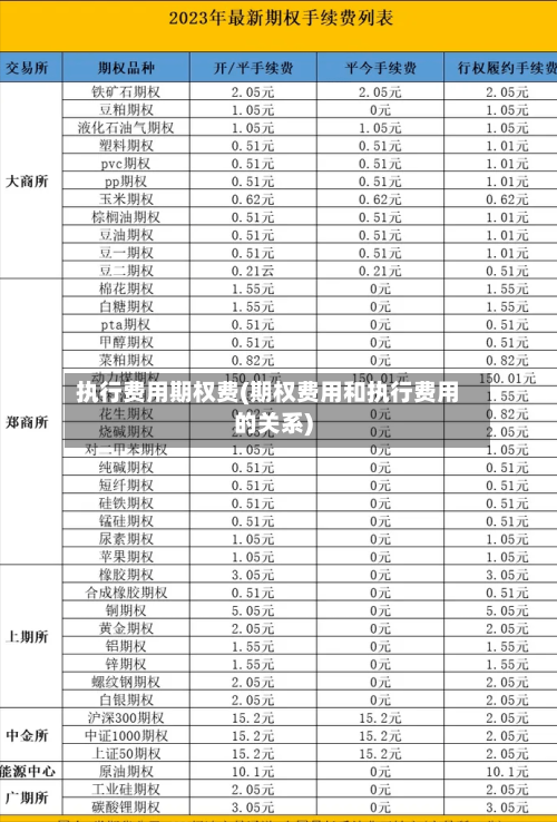 执行费用期权费(期权费用和执行费用的关系)