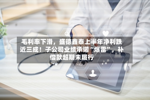毛利率下滑，盛德鑫泰上半年净利跌近三成！子公司业绩承诺“爆雷	”，补偿款超期未履行-第2张图片