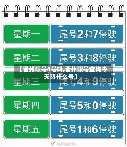 【晋州限号4号吗,晋州限号查询今天限什么号】